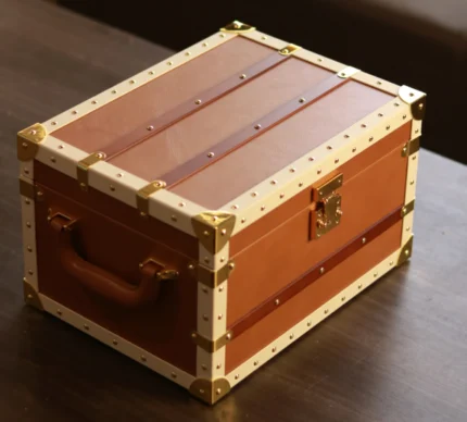 Luxury Cigar Humidor Treasurer Brown